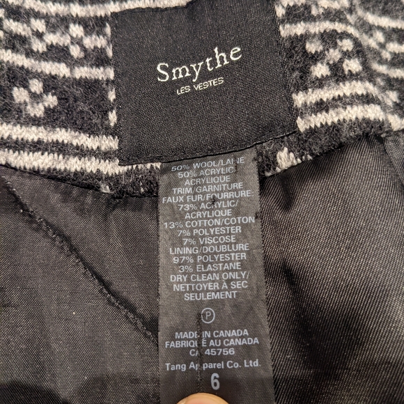 SOLD - Smythe Fair Isle Wool Coat - Picture 10 of 11